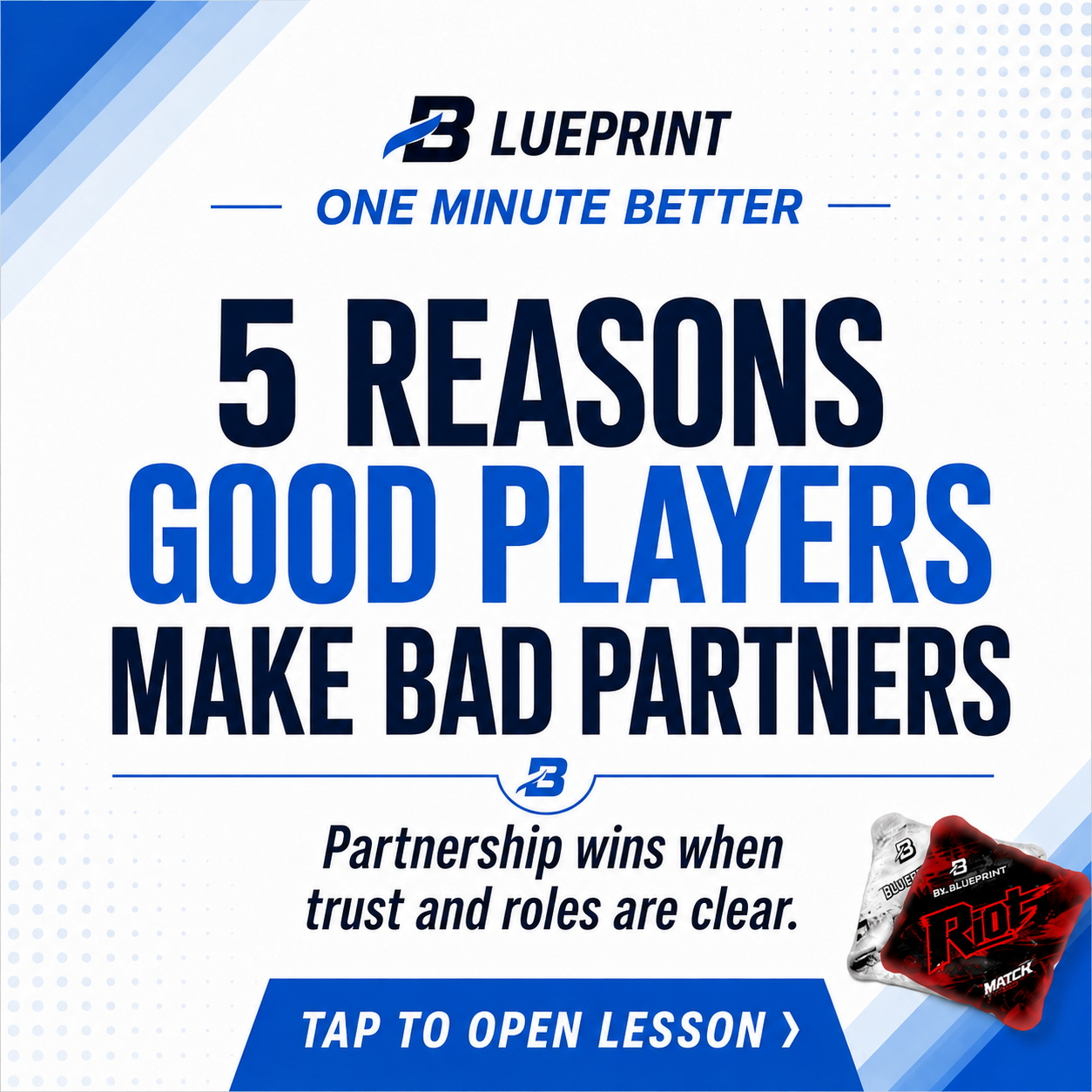 One Minute Better - Good Player Bad Partner